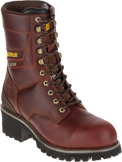 CATERPILLAR WORK Men's Clearcut Steel Toe Waterproof Work Boot Brown - P90730