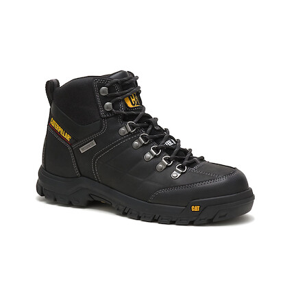 CATERPILLAR WORK Men's Threshold Waterproof Steel Toe Work Boot Black - P90936