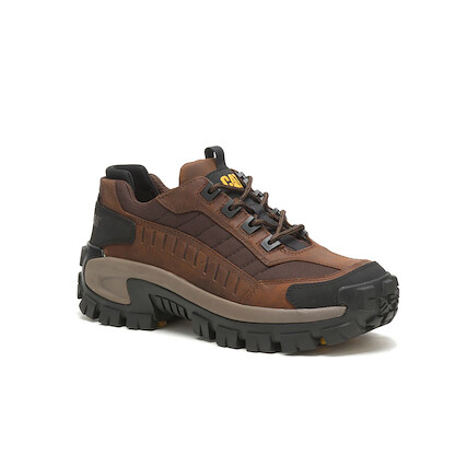 CATERPILLAR WORK Men's Invader Steel Toe Work Shoe Dark Brown - P91338