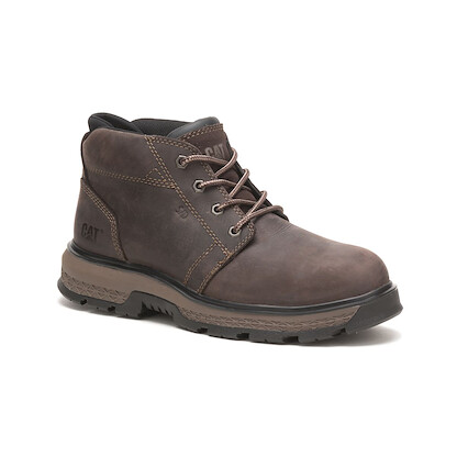 CATERPILLAR WORK Men's 4.5" Exposition Alloy Toe ESD Work Boot Demitasse