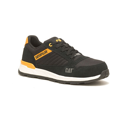 CATERPILLAR WORK Men's Venward Composite Toe Work Shoe Black/CAT Yellow - P91480