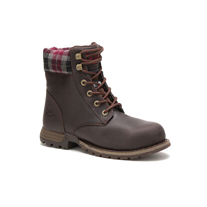 CATERPILLAR WORK Women's 6" Kenzie Steel Toe Work Boot Bark - P90394