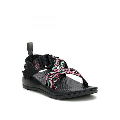 Chaco Unisex Kid's Z/1 EcoTread Sandal Paddle Pink Mint - JCH00001082