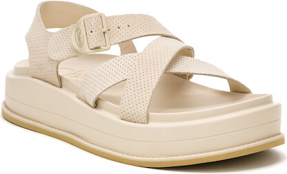 Chaco Women's Townes Midform Sandal Khaki Suede - JCH109846Z