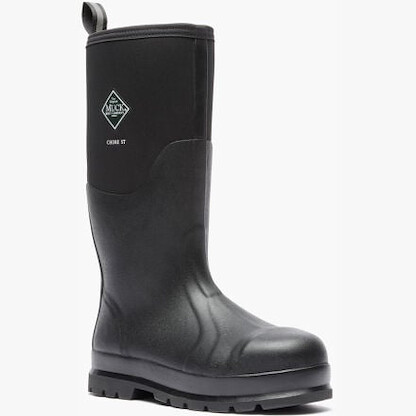 Muck Boot Company Men's Chore Classic Steel Toe Waterproof Work Boot Black - CHS000A