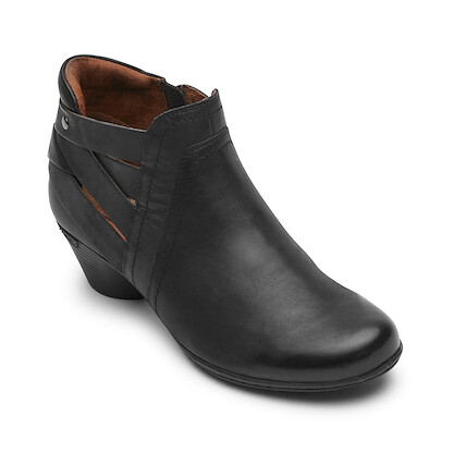 Cobb Hill Women's Laurel Woven Boot Black Leather - ML06092-UBL13 (CJ0126)