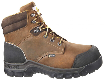 Carhartt Men's 6" Rugged Flex® Composite Toe Internal Met Guard Waterproof Work Boot Brown - CMF6720