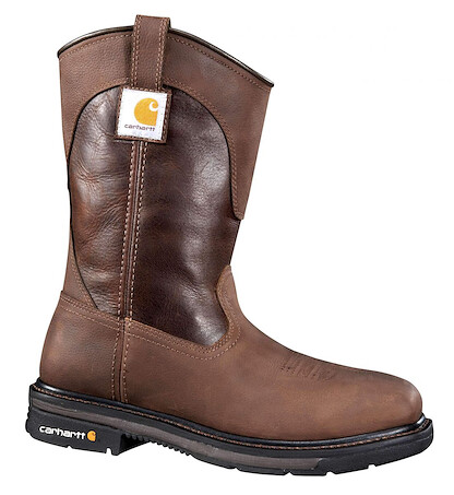 Carhartt Men's 11" Rugged Flex® Steel Toe Wellington Work Boot Dark Brown Oil Tanned - CMP1218