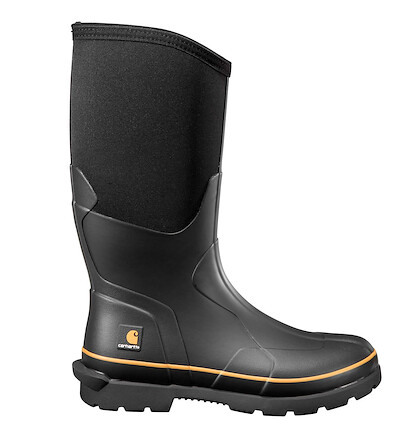 Carhartt Men's 15" Mudrunner Nano Composite Toe Waterproof Rubber Pull-On Work Boot Black - CMV1451