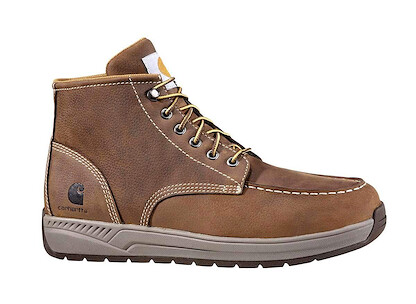 Carhartt Men's 4" Moc Toe Wedge Chukka Soft Toe Work Boot Brown - CMX4023
