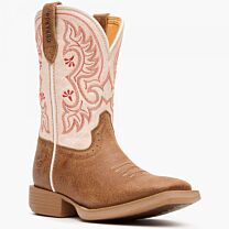 Durango Shyloh Unisex Kids' Western Boot Honey Tan/Metallic Peach - DBT0253Y