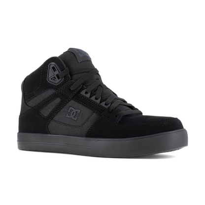 DC Work Crew Men's Pure Work High Top Composite Toe Work Shoe Black/Dark Gray - DC60206