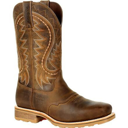 DURANGO WORK Men's 12" Maverick Pro™ Steel Toe PR Waterproof Western Work Boot Rugged Tan - DDB0297