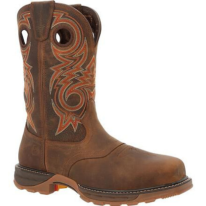 DURANGO WORK Men's 11" Maverick XP™ Composite Toe Waterproof Western Work Boot Brown - DDB0365