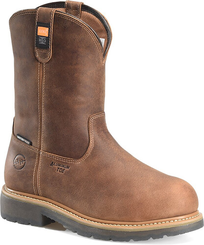 Double-H Boots Men’s 10” Boss Round Toe Wellington Western Boot Brown - DH4156