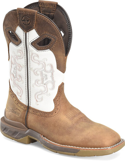 Double-H Boots Men's 11" Aeon Composite Toe EH Work Boot Dark Brown/White - DH5426