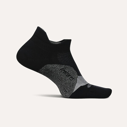 Feetures Unisex Elite Light Cushion No Show Tab Socks Black - E5030159