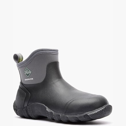 Muck Boot Company Men's 6" Edgewater Classic Soft Toe EH Waterproof Ankle Work Boot Black - ECA000