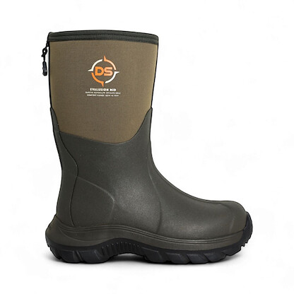 Dryshod Men's Evalusion Mid Rubber boot Khaki/Timber - EVA-MM-BR