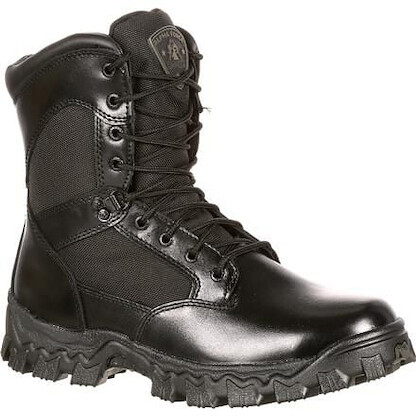 ROCKY WORK 8" Alpha Force Soft Toe Waterproof Public Service Boot Black - FQ0002165