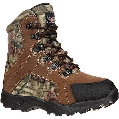 Rocky Unisex Kids' 5"  Waterproof 800g Insulated Hunting Boot Brown/Mossy Oak Break Up Country - FQ0003710
