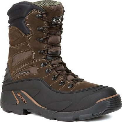 Rocky Men's 9" Blizzard Stalker Waterproof 1200g Insulated Boot Brown - FQ0005454