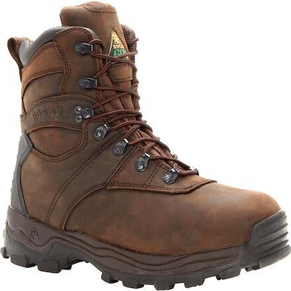 Rocky Men's 8" Sport Utility Waterproof 600g Insulated Boot Brown - FQ0007480