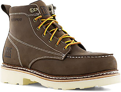 FRYE Supply Men's 6" Waterproof Steel Toe Work Boot Dark Brown - FR40301