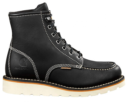 Carhartt Women's 6" Moc Toe Wedge Soft Toe Waterproof Work Boot Black - FW6021-W