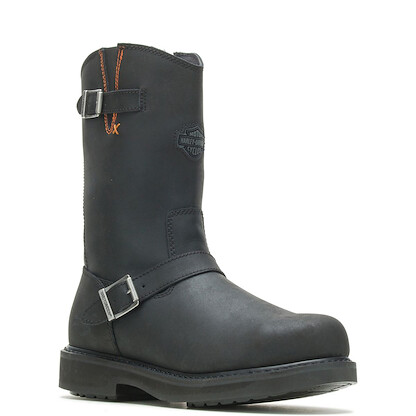 HARLEY-DAVIDSON WORK Men's 10" Jason Steel Toe Work Boot Black - D93120