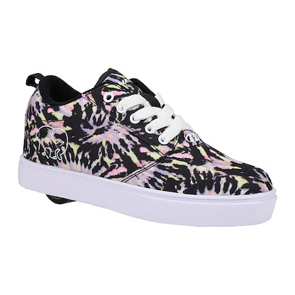 Heelys Girls' Ivory Ella Pro 20 Shoes Black/White/Lavender - HE00407001-BKWHLV