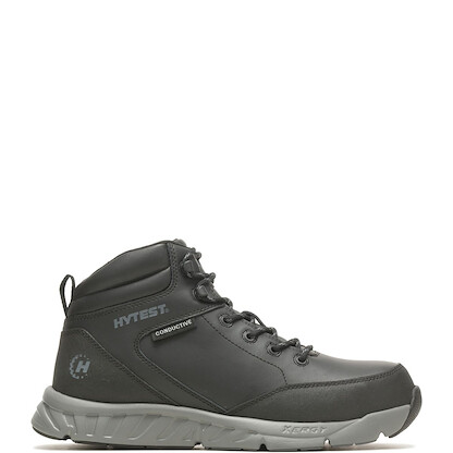 HYTEST Unisex Brace Nano Toe Mid Conductive Work Boot Black - K12011