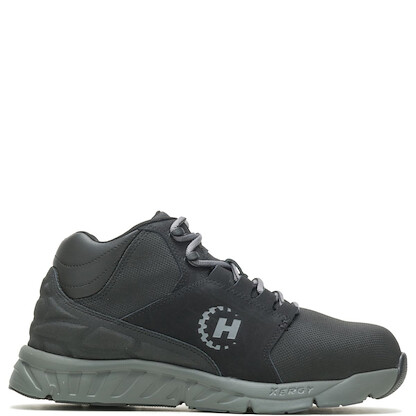 HYTEST Unisex Annex Mid Metatarsal Guard Nano Toe Leather Athletic Work Shoe Black - K12220