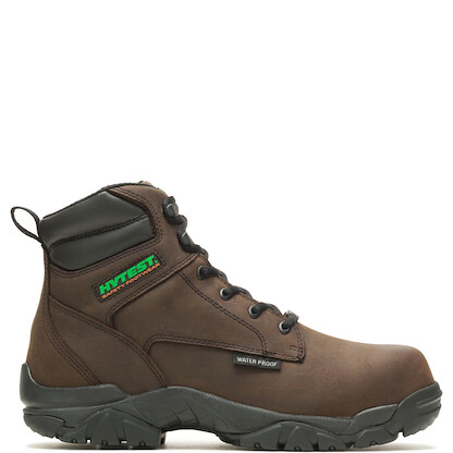 HYTEST Unisex 6" Apex 2 PIke Waterproof Nano Toe Puncture Resistant Work Boot Brown - K13511