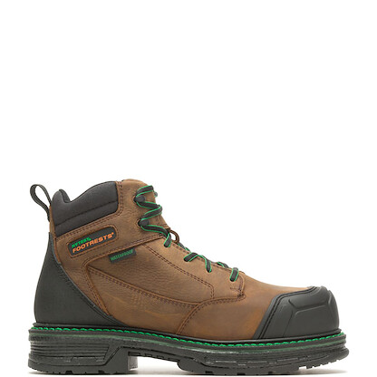 HYTEST Men's 6" Footrests Grant Nano Toe Waterproof Work Boot Brown - K23021