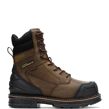 HYTEST Men's Footrests Rival Carbon Nano Toe Waterproof Work Boot Brown - K24956