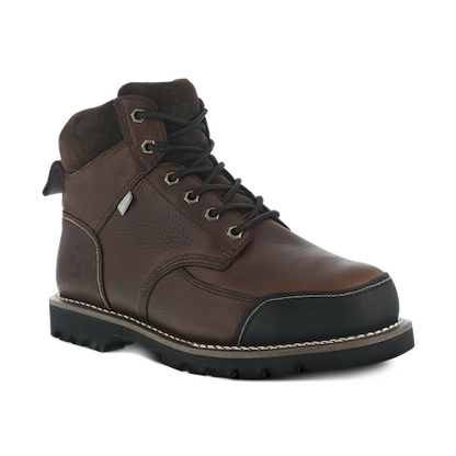 IRON AGE Men's 6" Dozer Steel Toe Internal Metatarsal Guard Work Boot Black - IA0163
