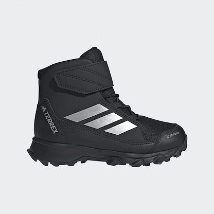 Adidas Unisex Kid's Terrex Climawarm Waterproof Insulated Hiking Shoe Core Black/Matte Silver/Core Black - JR4188