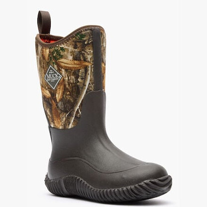 Muck Boot Company Unisex Kids' Hale Waterproof Boot Brown/Realtree Edge - KBRTE
