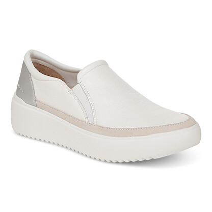 Vionic Women's Kearny Slip-On Sneaker White Leather - I8680L1100