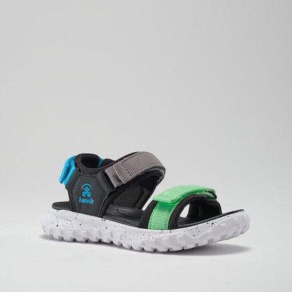 Kamik Unisex Kids' Harbor Open-Toe Sandal Light Green - HK4271-LGE
