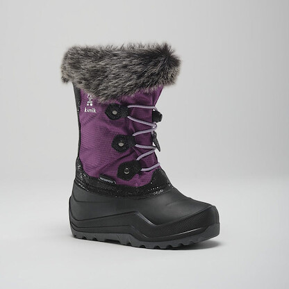 Kamik Girl's Powdery 3 Insulated Waterproof Winter Boot Grape -  NF4421-GRA