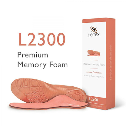Aetrex Women's Premium Memory Foam Orthotic Insole for Extra Comfort (Lynco) - L2300W