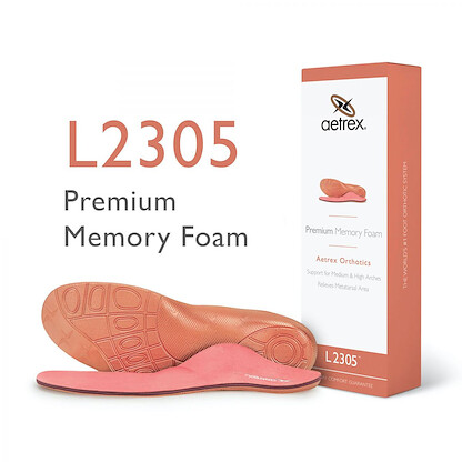 Aetrex Women's Premium Memory Foam Orthotics with Metatarsal Support (Lynco) - L2305W
