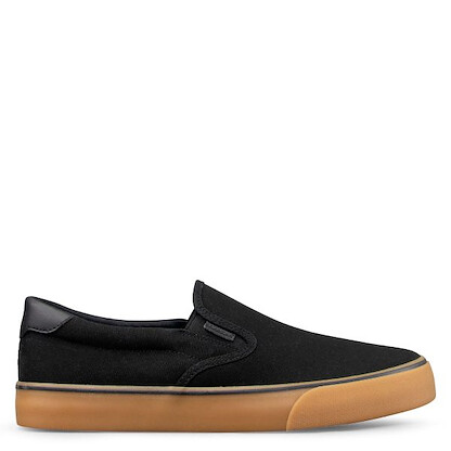 Lugz Men’s Clipper Slip-On Wide Sneaker Black/Gum/Black - MCLPRWC-0049