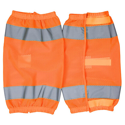 MCR SAFETY Luminator® Hi-Viz Class E Leg Gaiters Orange Mesh - CLEGMO