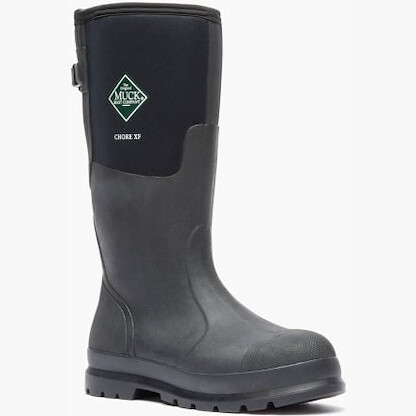 Muck Boot Company Men's Chore Wide Calf Tall Soft Toe EH Waterproof Work Boot Black - MCXF000