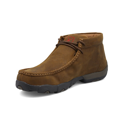 Twisted X Men's Work Steel Toe Chukka Driving Moc Work Boot Brown - MDMST01
