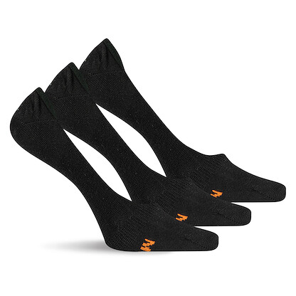 Merrell Women's Lightweight Liner Socks Black (3 pairs) - MEA33560D3B2001-BLACK