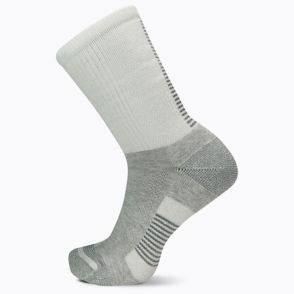 Merrell Unisex Moab Speed Lightweight Hiker Crew Socks White (1 pair) - MEA33724C1B4001-WHITE